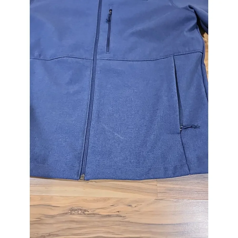 The North Face Apex Soft Shell Jacket Mens Blue Sz XL Fleece lined